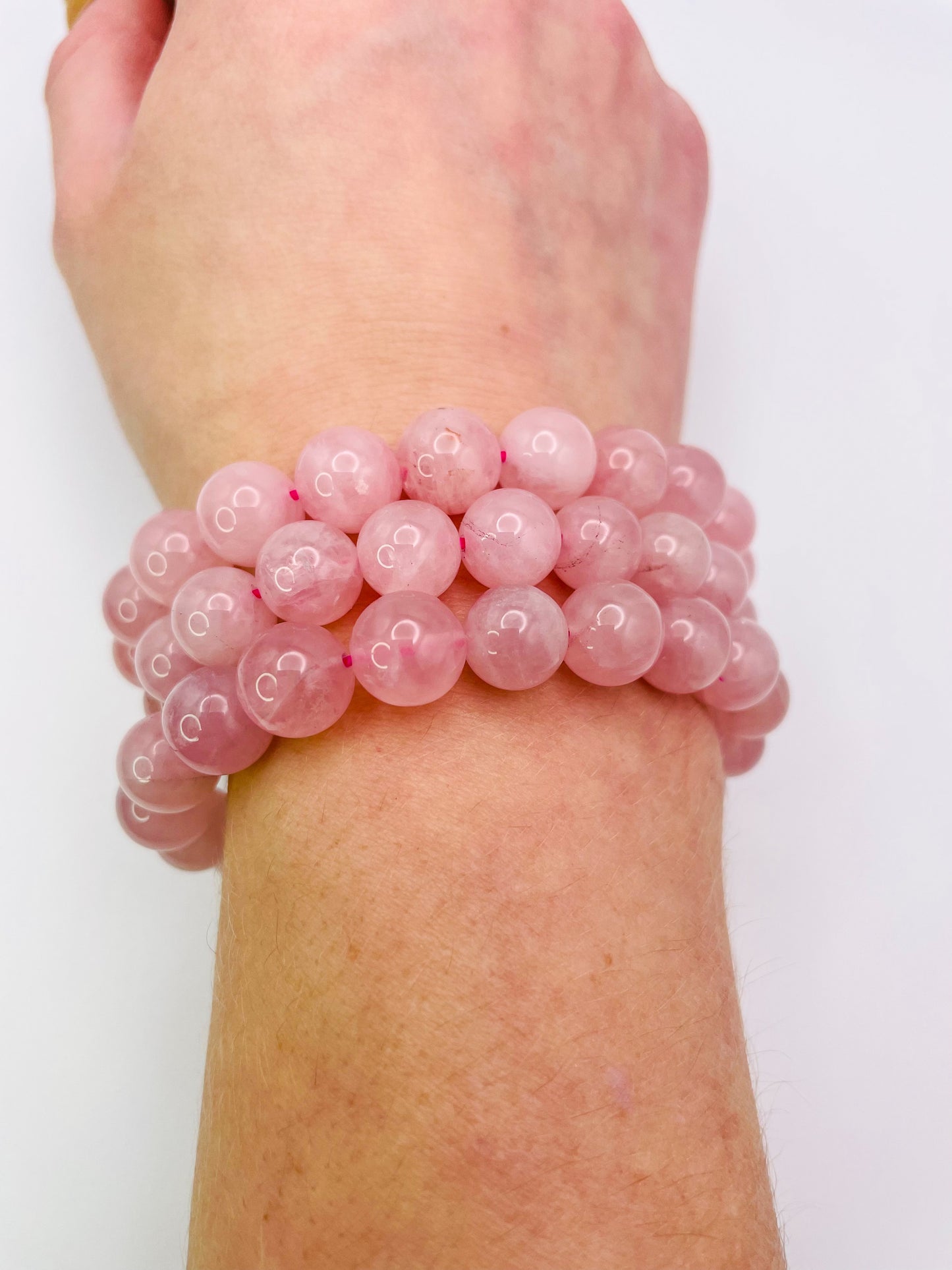 Natural Rose Quartz Crystal Bracelets