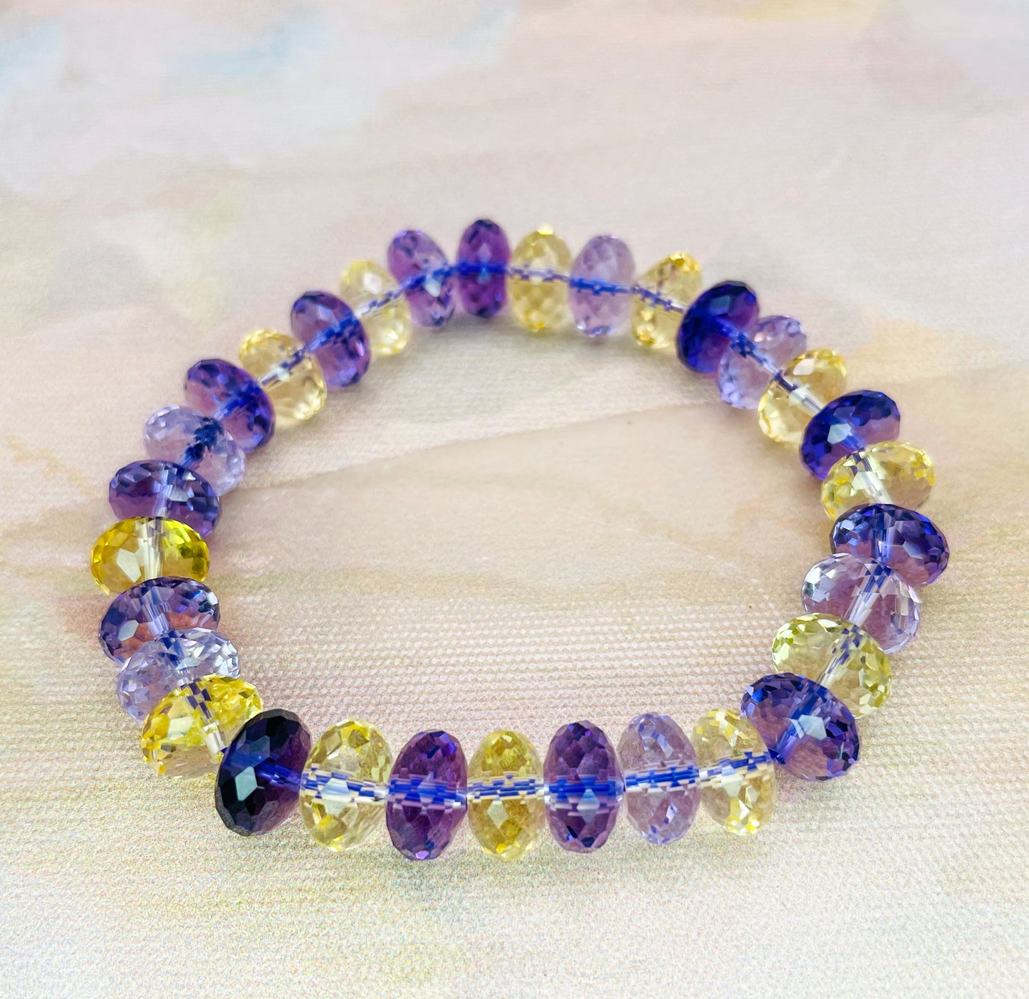 Natural Ametrine Bling Bracelet