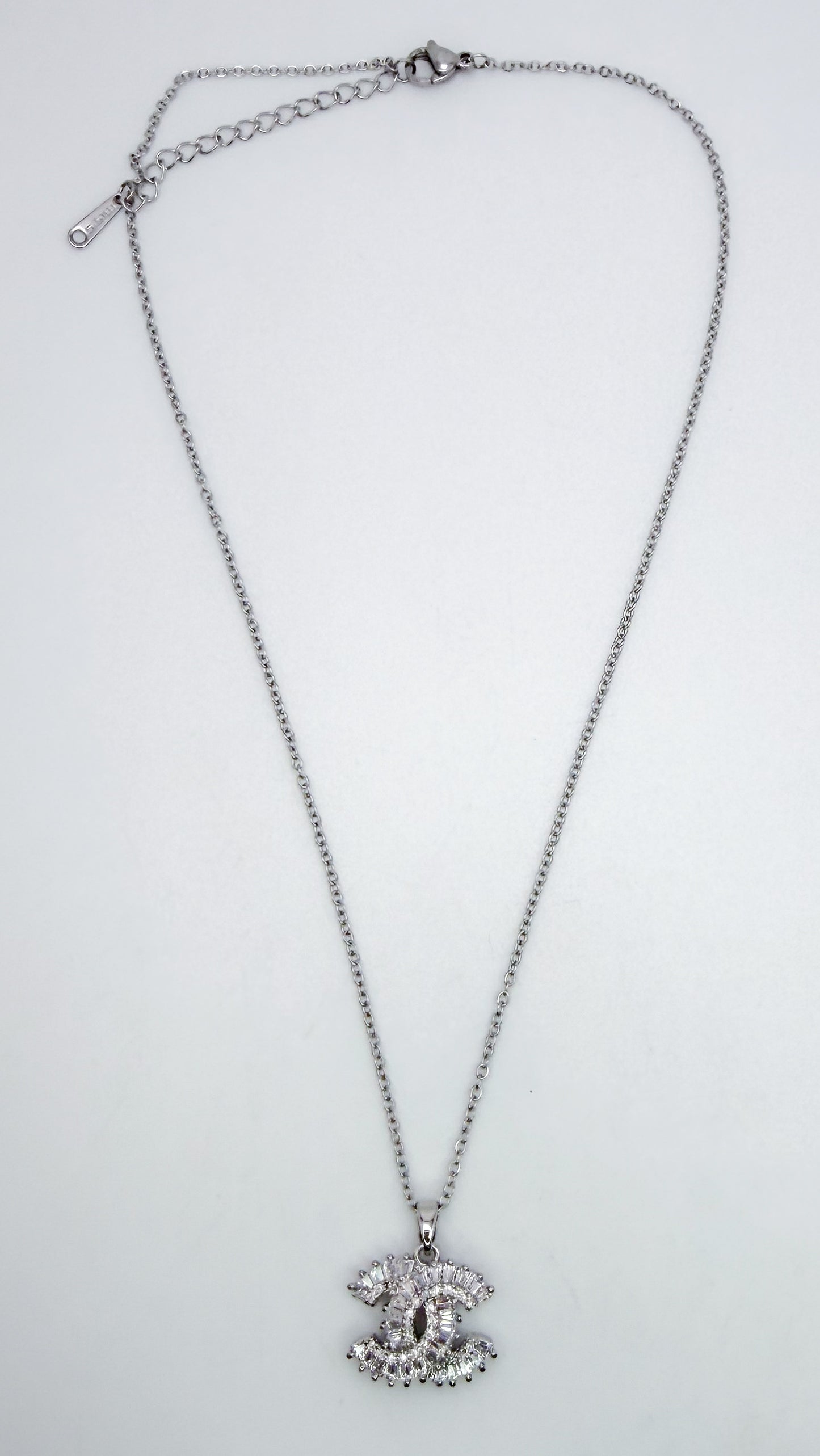 NEW CC Designer Crystal Zircon Pendant Necklace