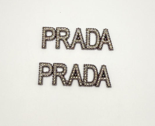Big Prada Black Metal & Rhinestone DIY Charm