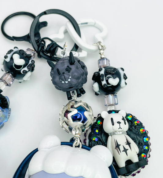 Pop Mart’s Skull Panda City of Night Secret Keychain Bag Charm