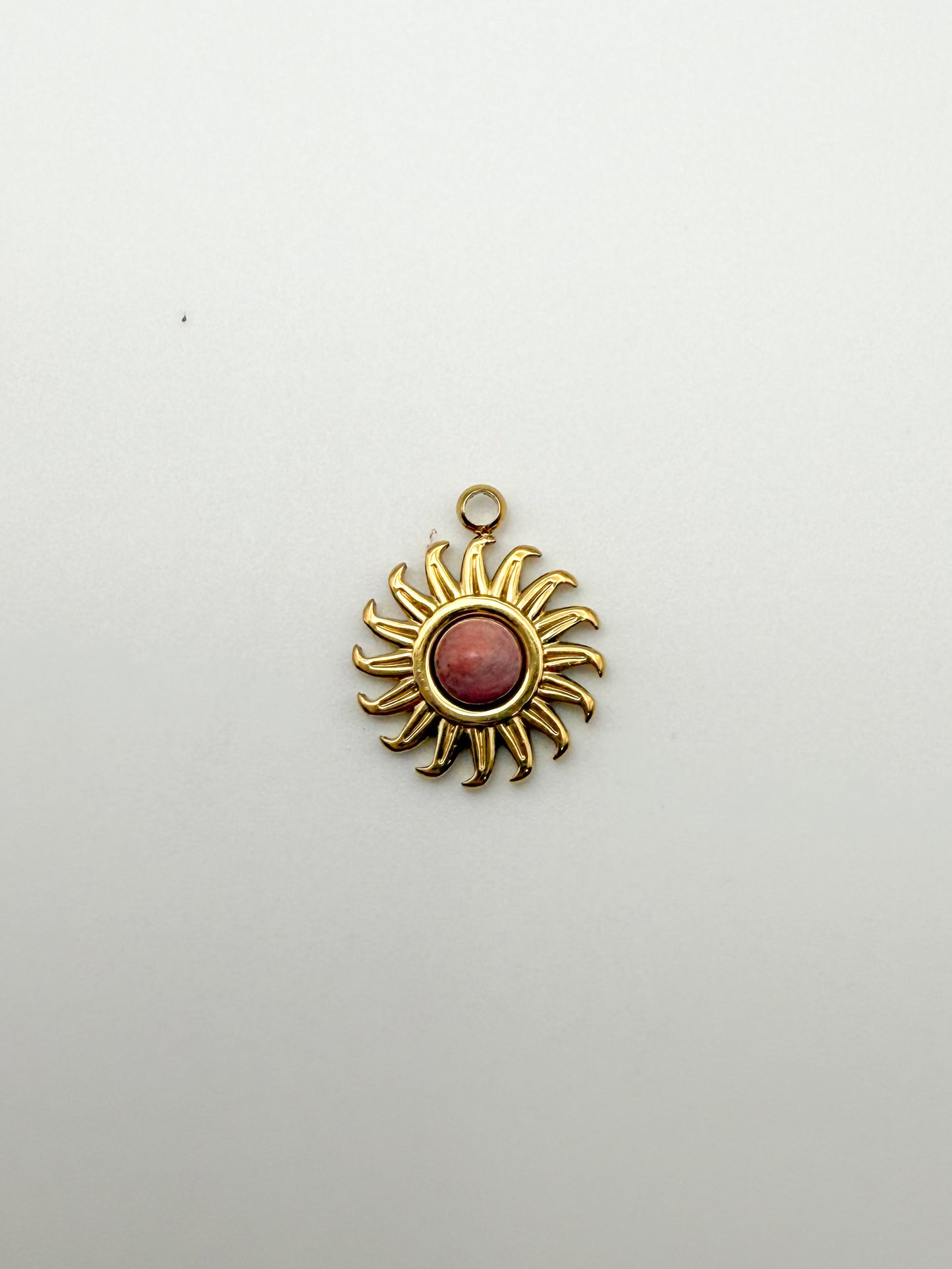 Stainless Steel Gold Mini Sun Charms