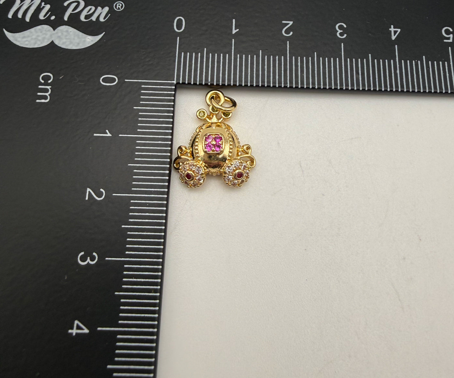 Gold Princess Carriage Charm