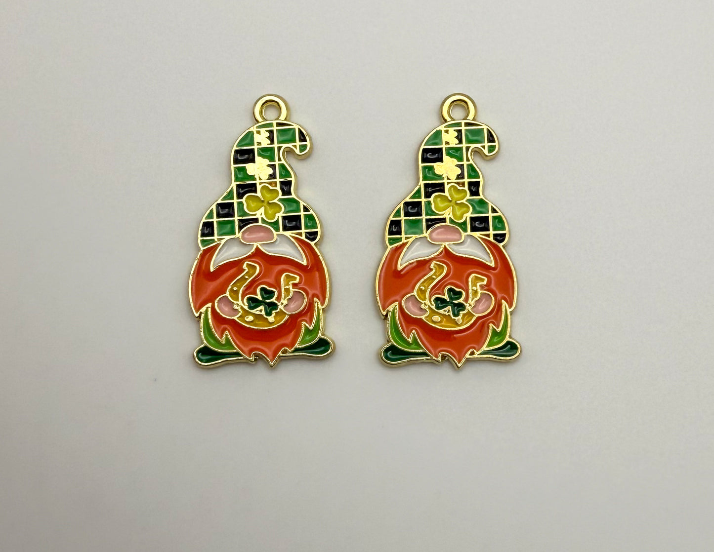 Irish Gnome Metal DIY Charms