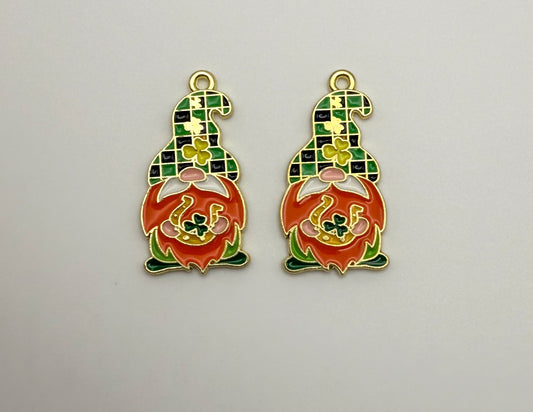 Irish Gnome Metal DIY Charms