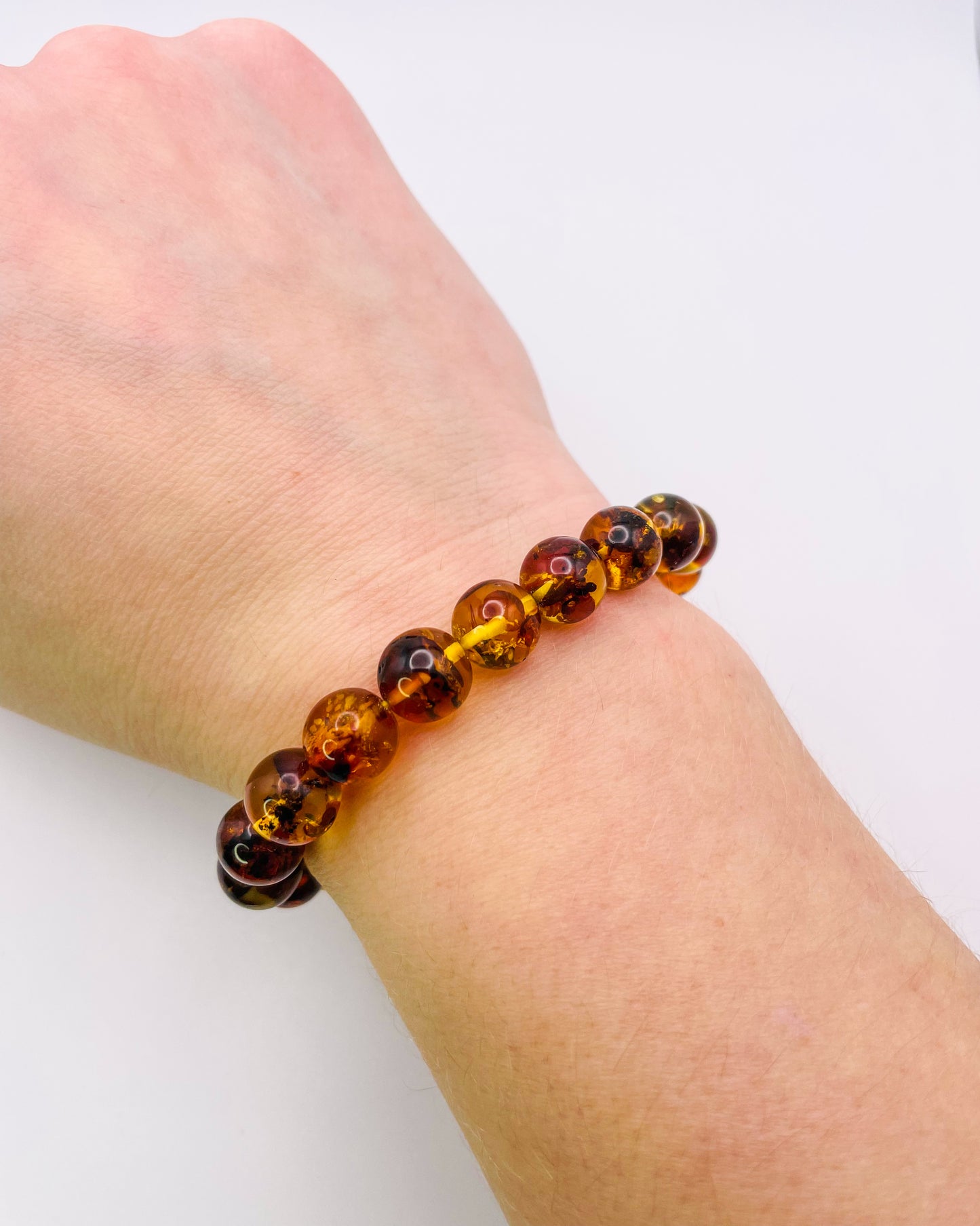 Natural Flower Amber Bracelets