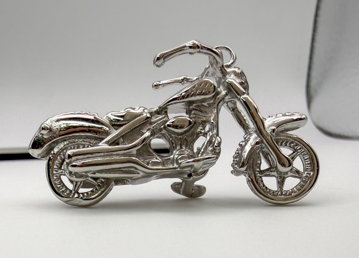 Stainless Steel Motorcycle DIY Charm Pendant