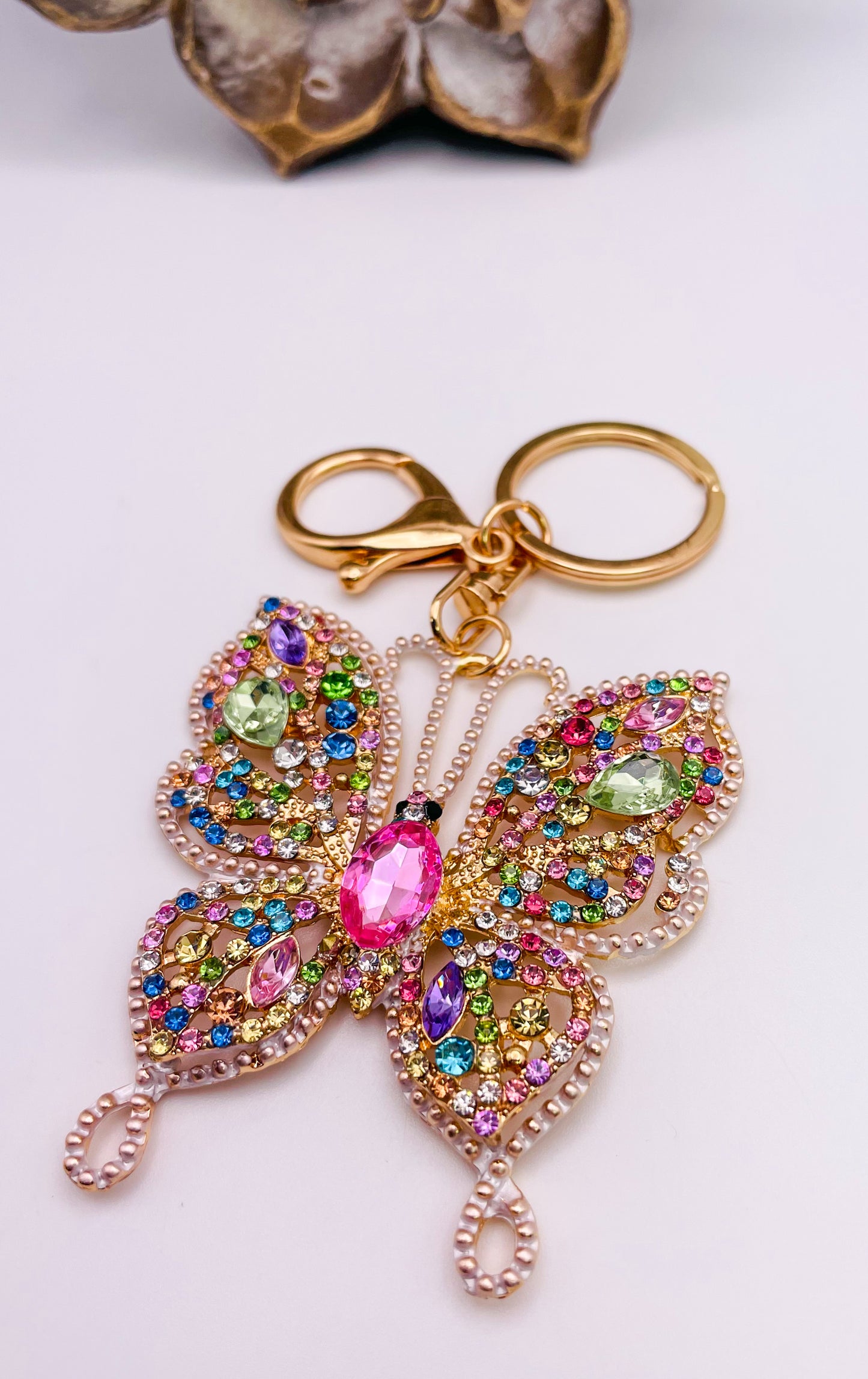 Bling Butterfly Keychains