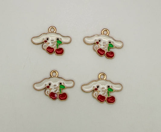 Sanrio’s Cinnamon Roll with Cherries DIY Gold Metal Charms