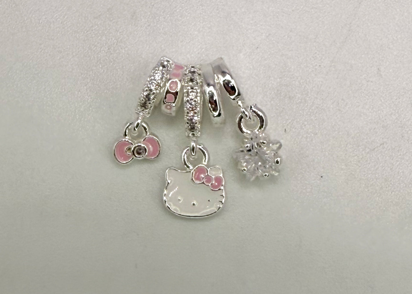 Hello Kitty Spacer Bead Charm Pendant