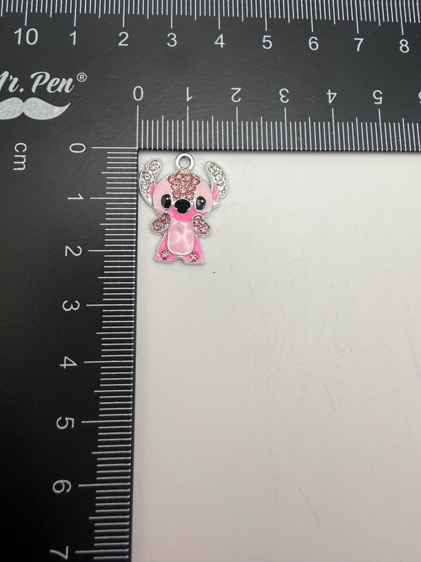 Silver Blue & Pink Alien Metal Charms