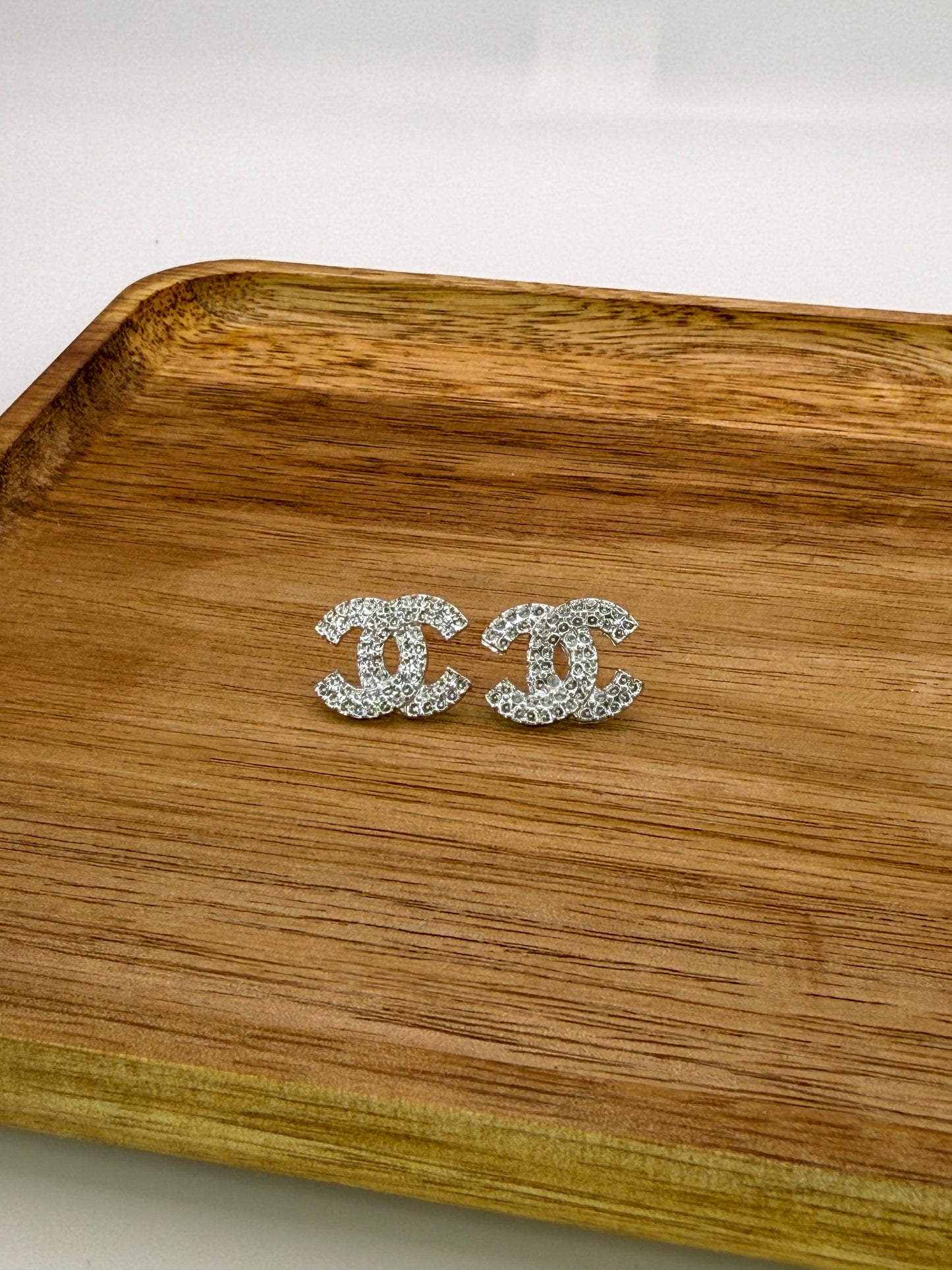 Small Size CC Designer Stud Earrings