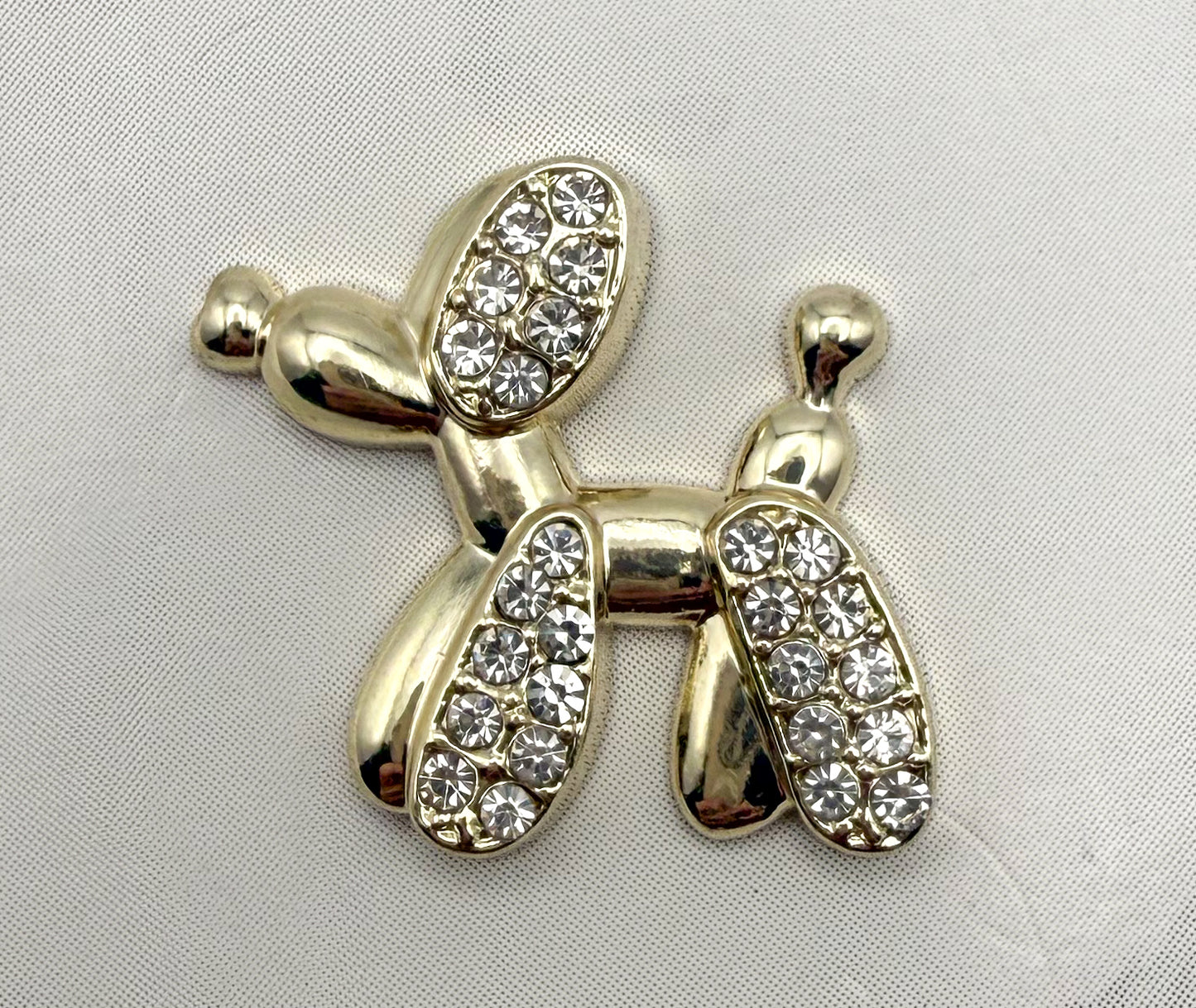 Gold & Silver Balloon Dog Metal DIY Charms