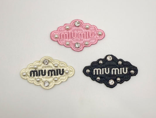 Miu Miu DIY Glue Sew On Fabric Patches
