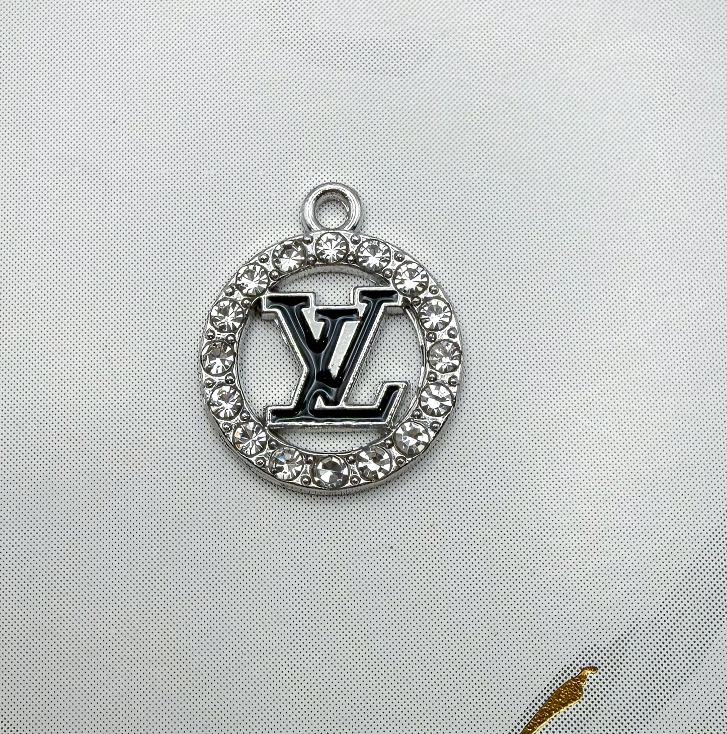 LV Round Metal DIY Charms