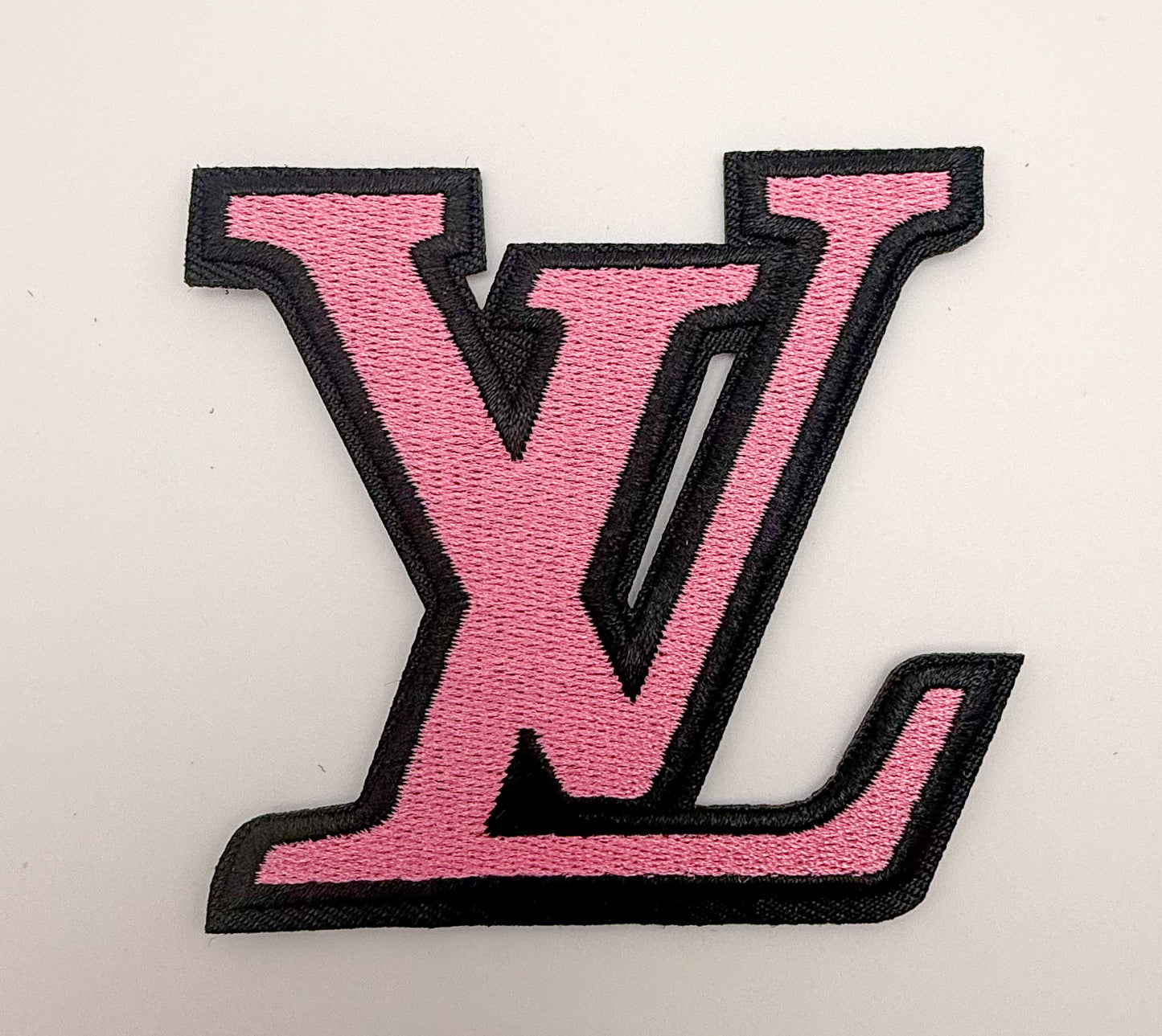 Variety of Colorful LV Designer Glue on Sew on Fabric Patches