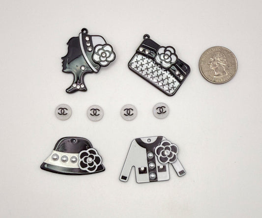 Acrylic CC Designer Inspired DIY Charms