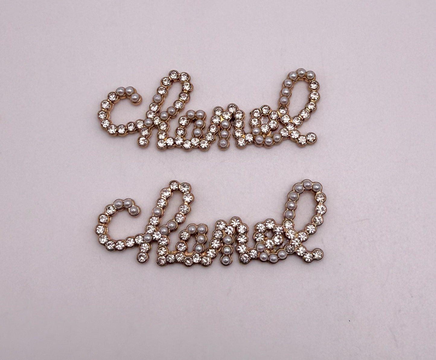 Bling CC Name Plate Metal DIY Charms