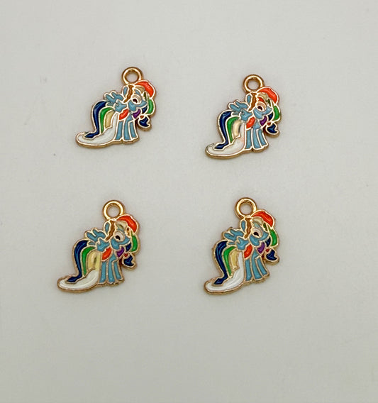 My Little Pony DIY Gold Metal Charms
