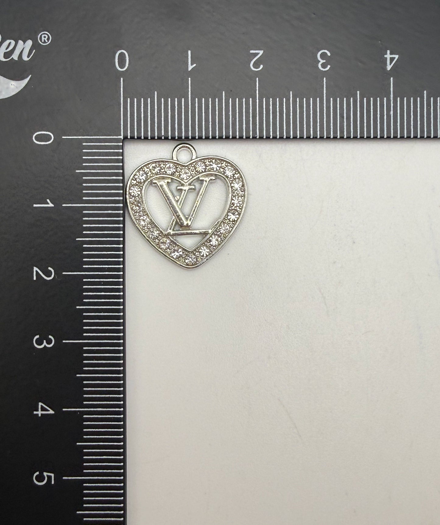 SPECIAL: LV Heart Shaped Metal DIY Charms