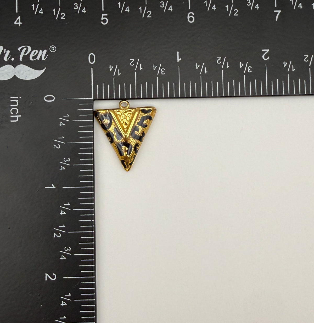 Gold Stainless Steel Leopard Print Shaped Charm Pendants DIY