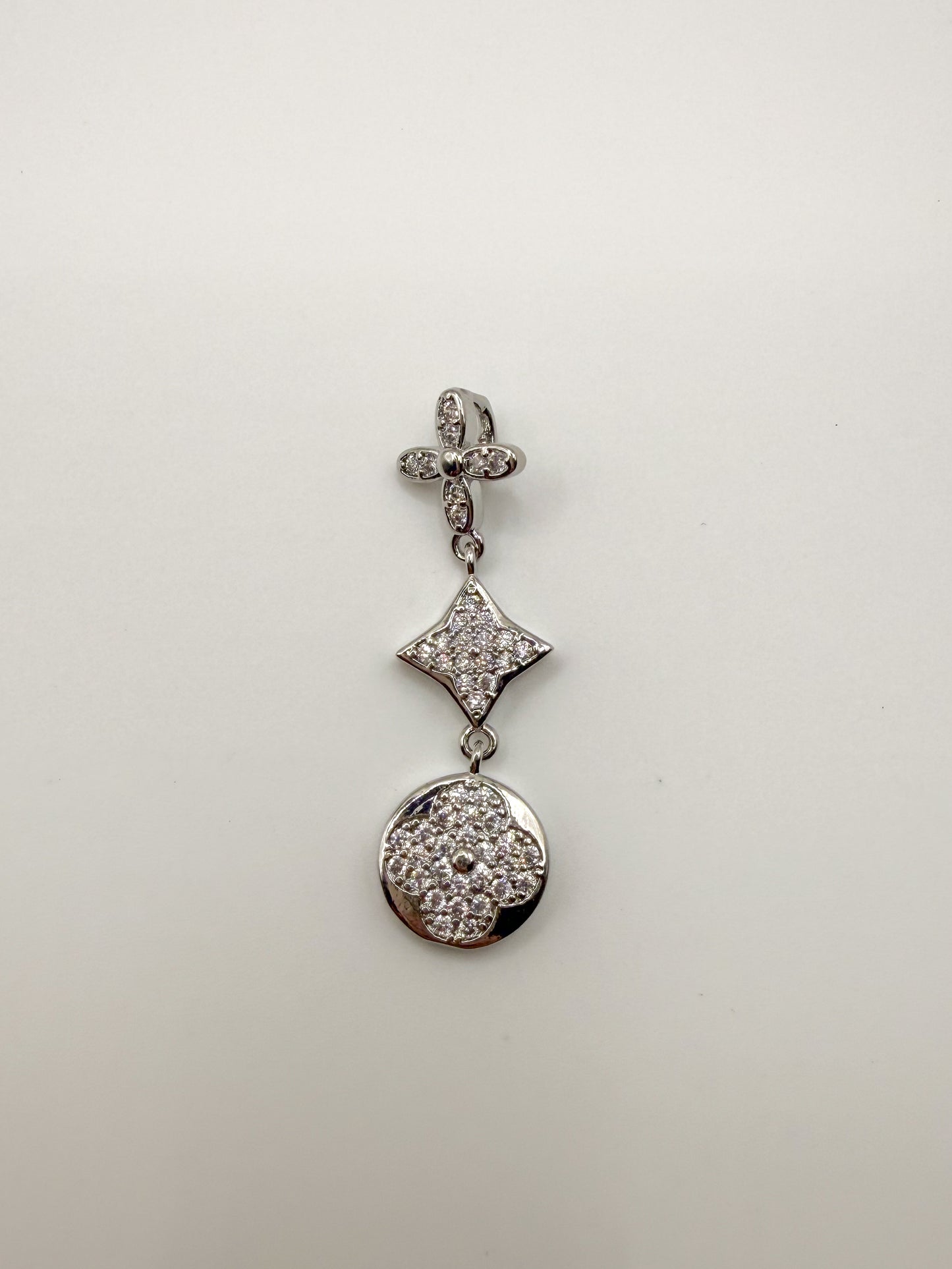 Gold & Silver Trio Clover Pendant