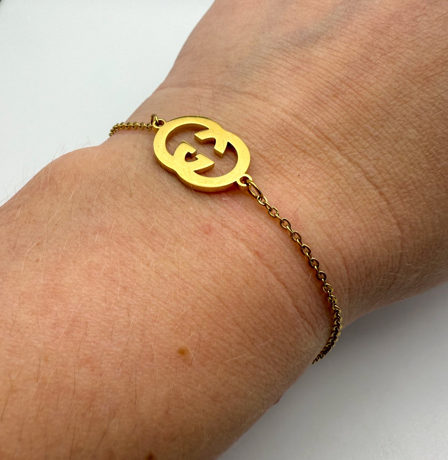 Gold GG Designer Chain Adjustable Bracelet