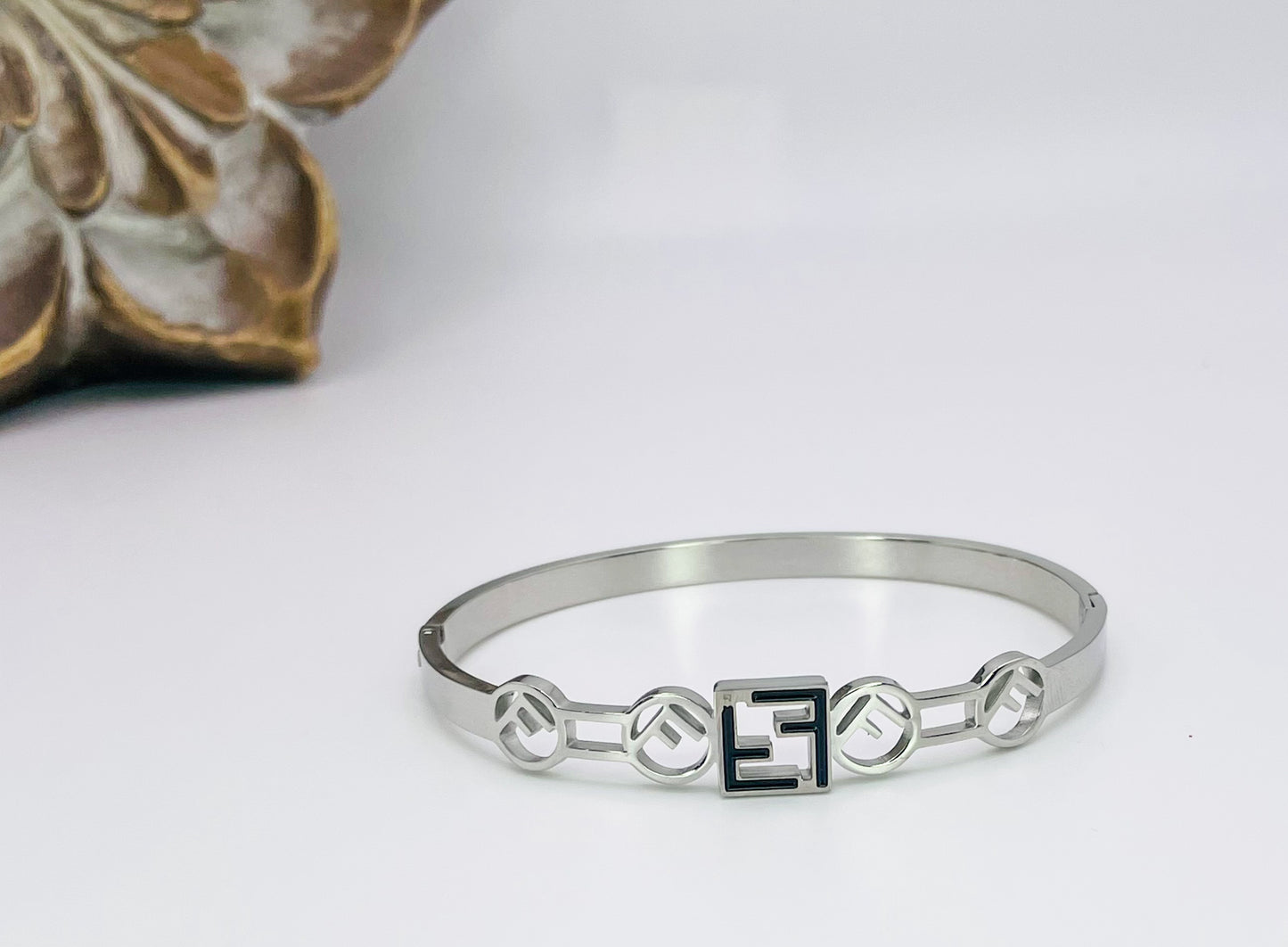 Fenty Designer Stainless Steel Bangle Bracelet