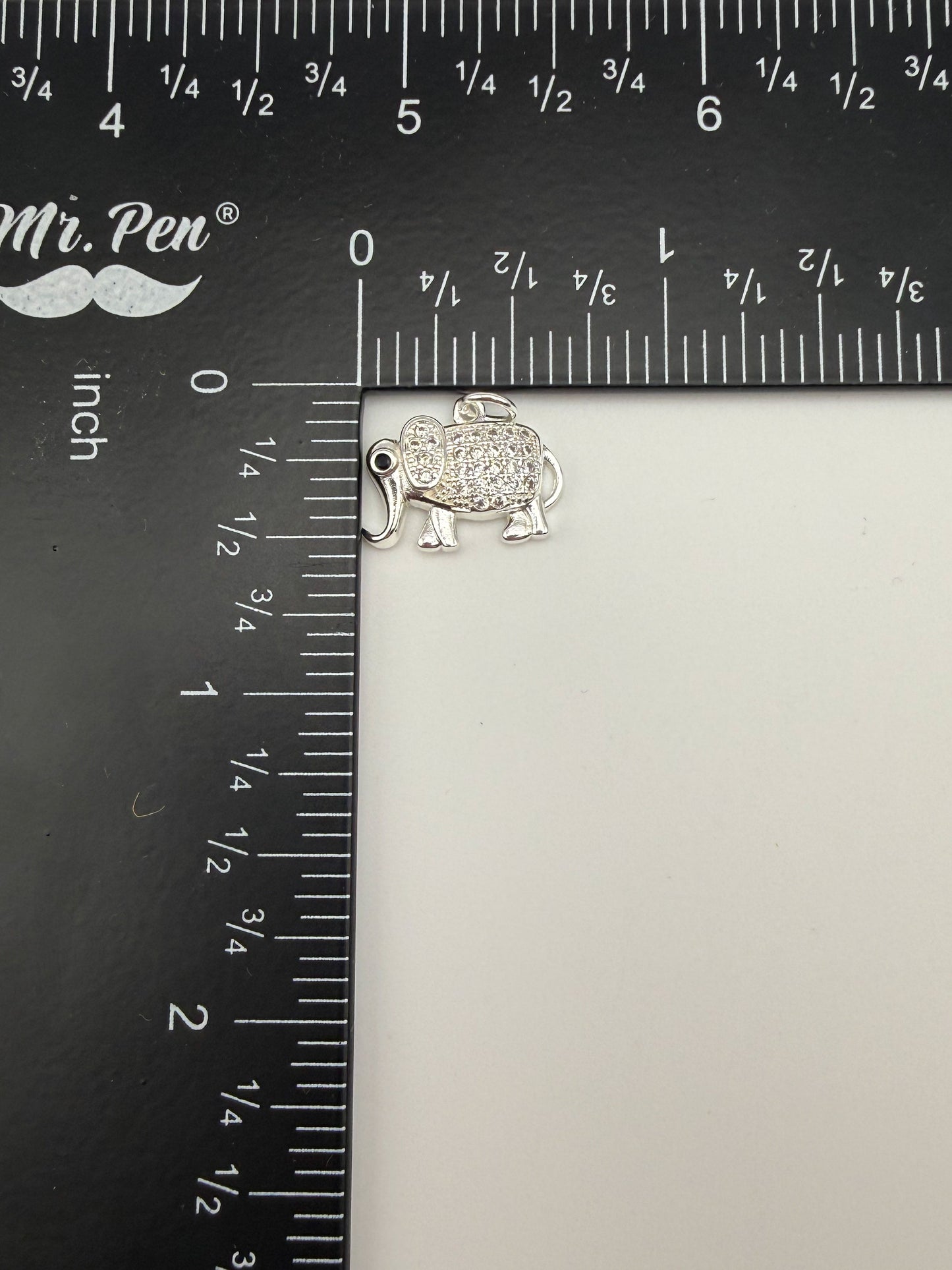 Bling Gold & Silver Elephant Metal Charm Pendants