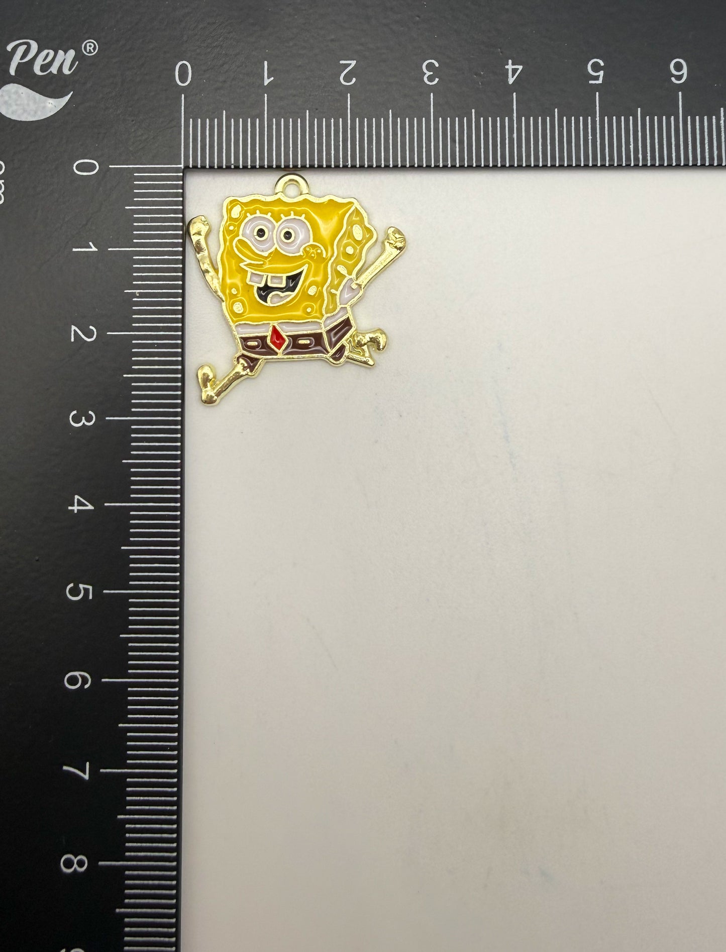 Gold Sponge Bob Metal DIY Charms