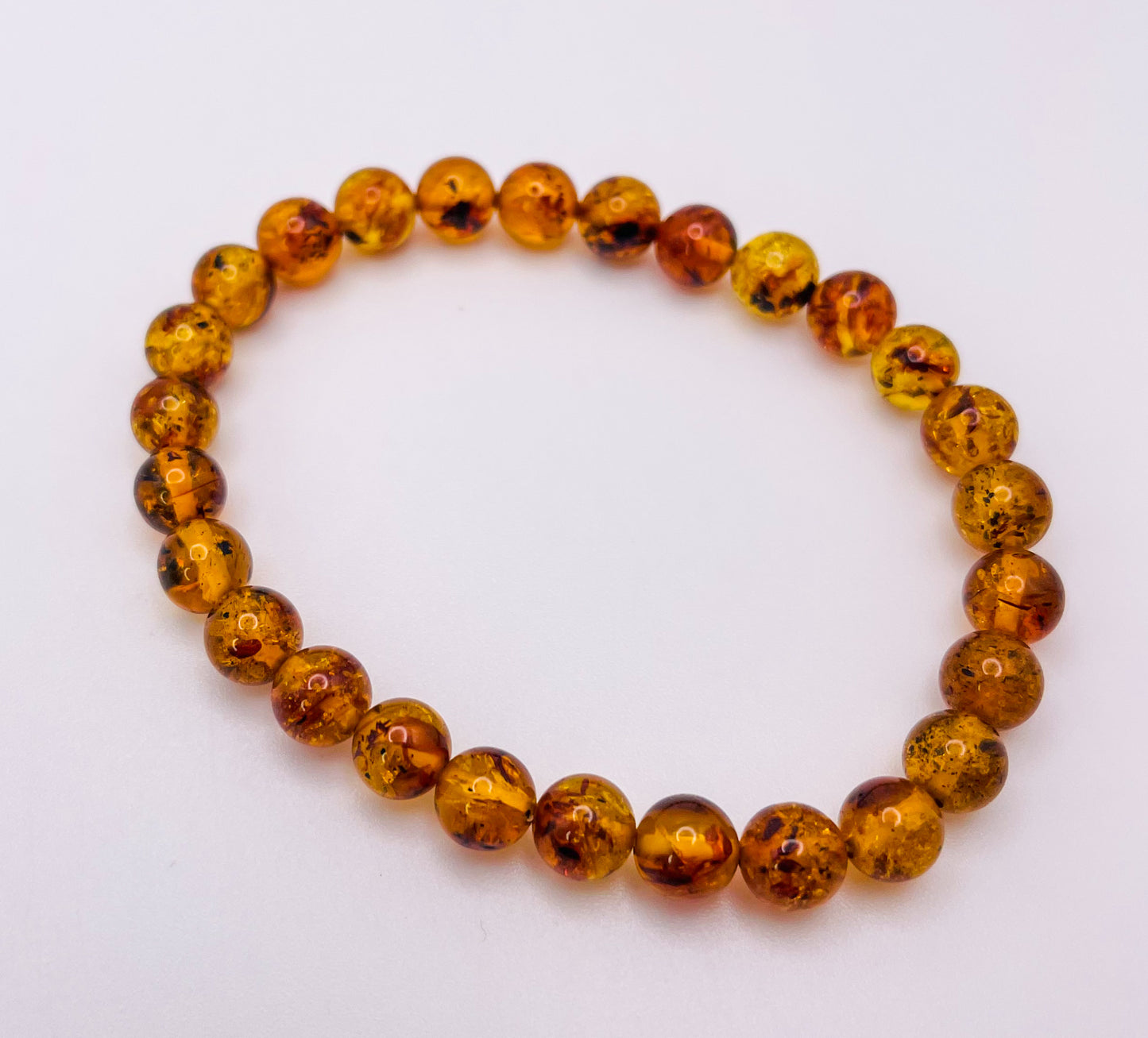 Natural Flower Amber Bracelets