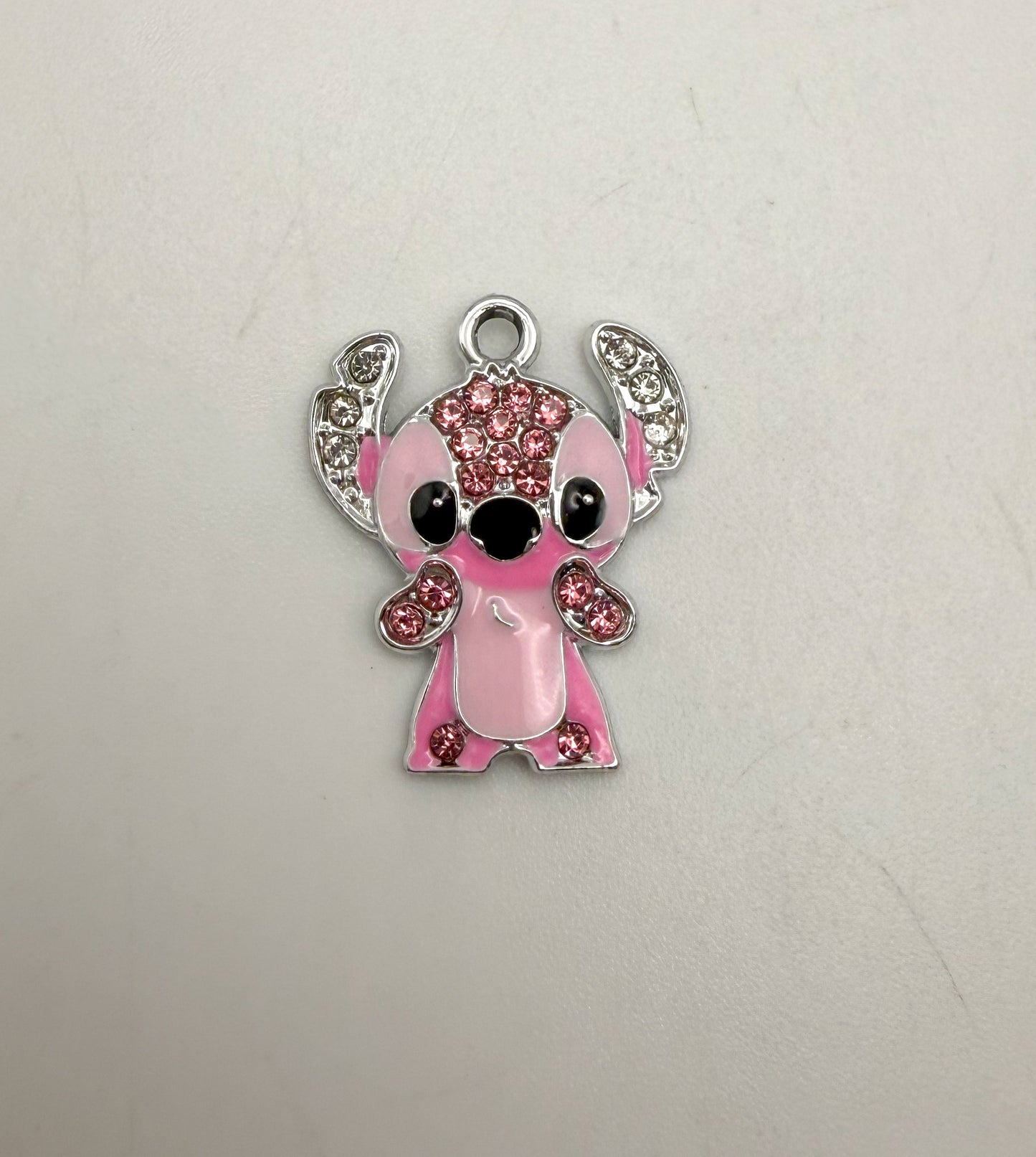 Silver Blue & Pink Alien Metal Charms