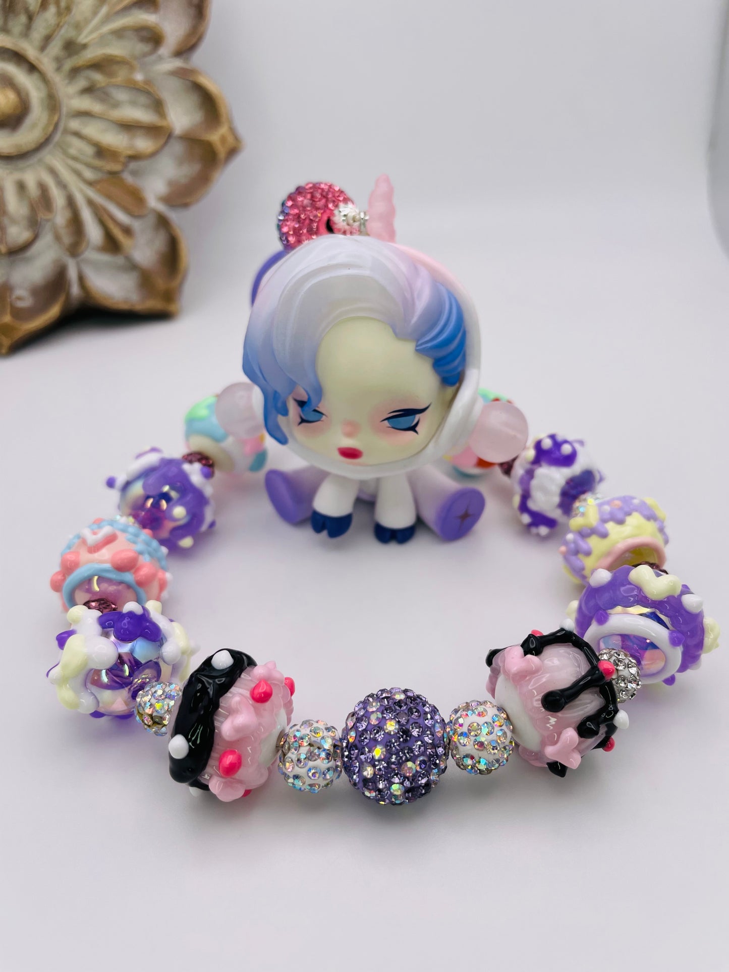 Pop Mart’s Skull Panda Unicorn Keychain Bag Charm