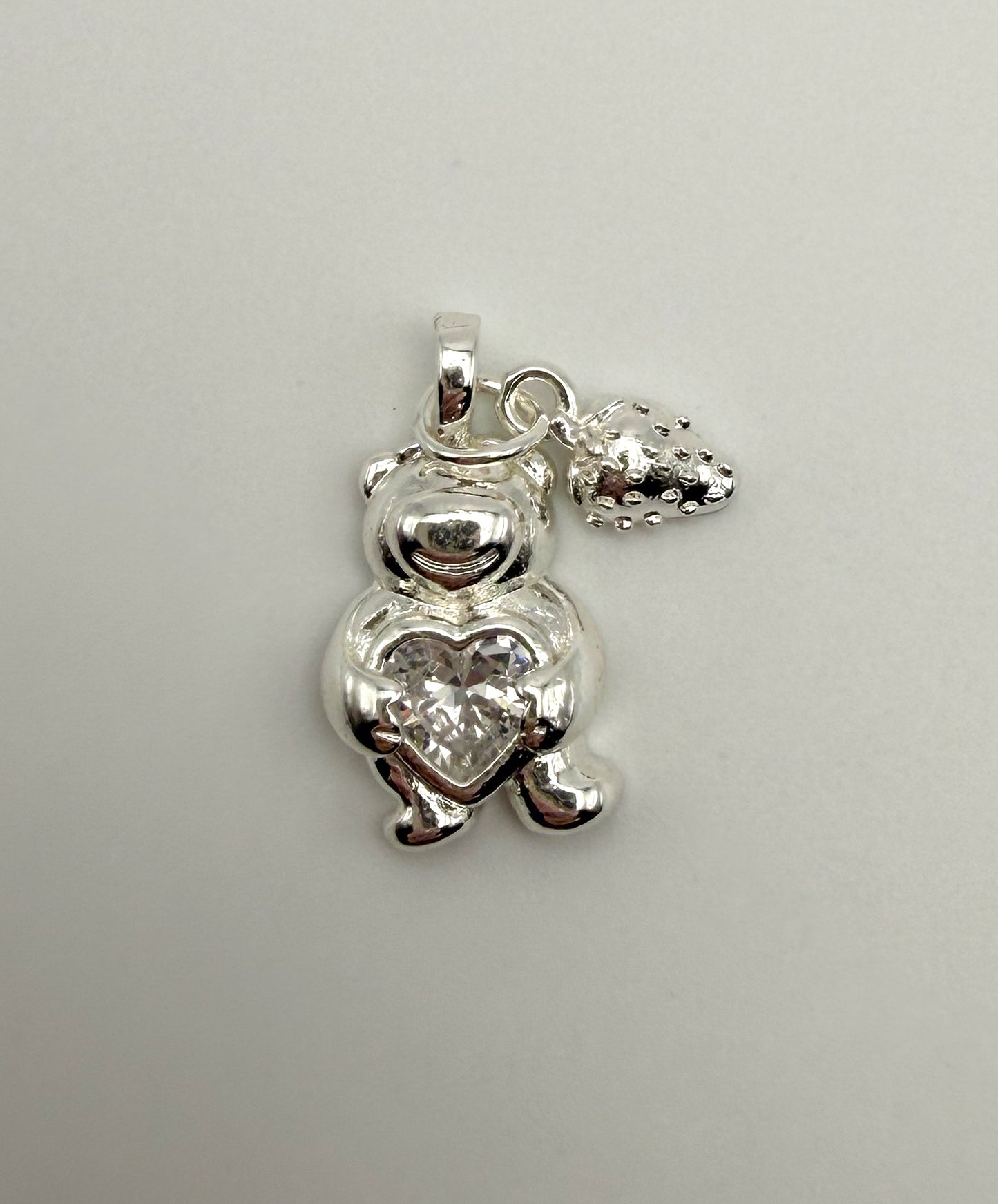 Fancy Lotso Bear with Strawberry Gold & Silver DIY Metal Charms