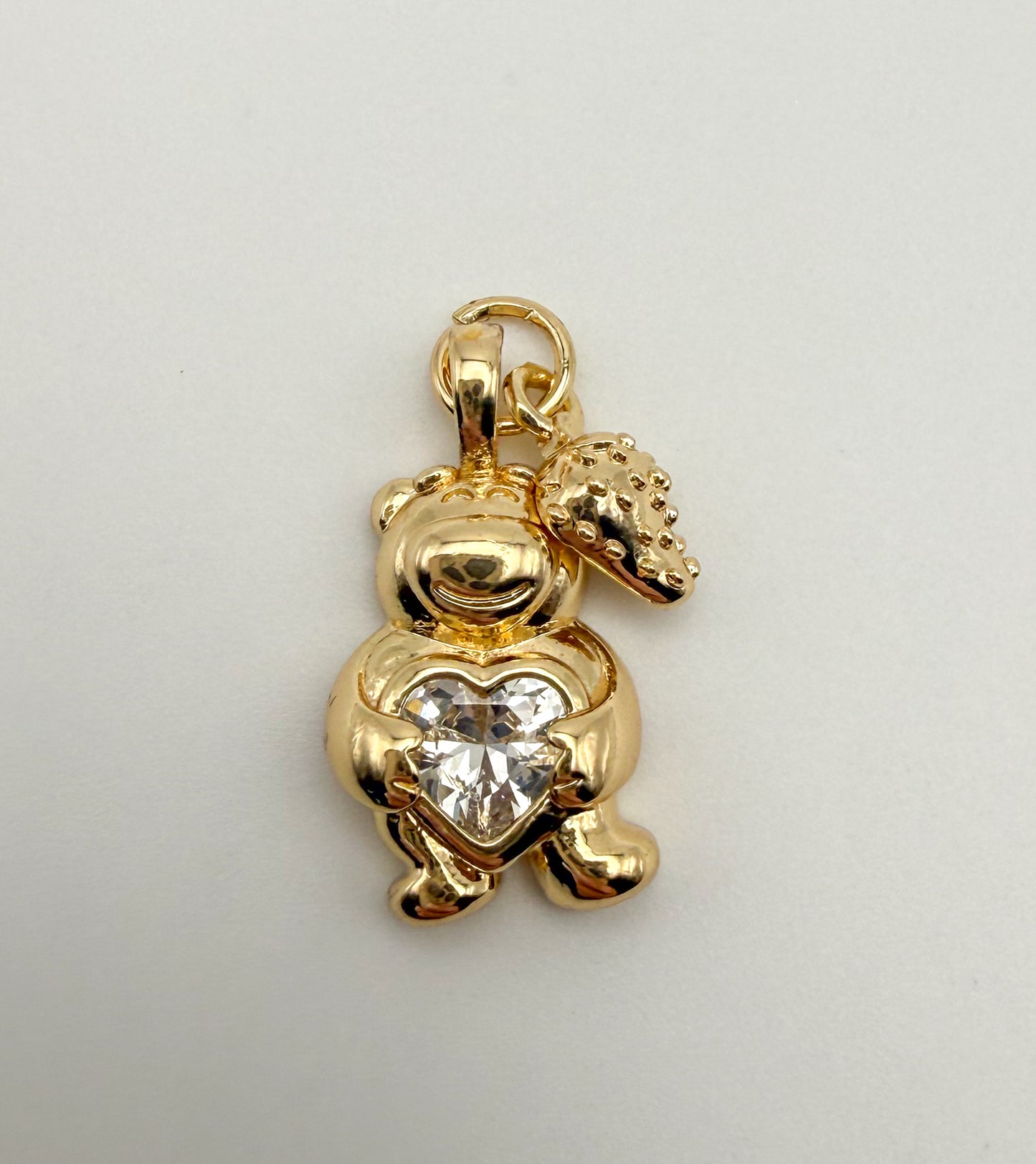 Fancy Lotso Bear with Strawberry Gold & Silver DIY Metal Charms