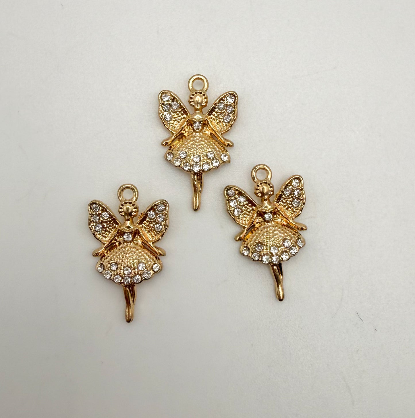 Gold Fairy Metal Charms