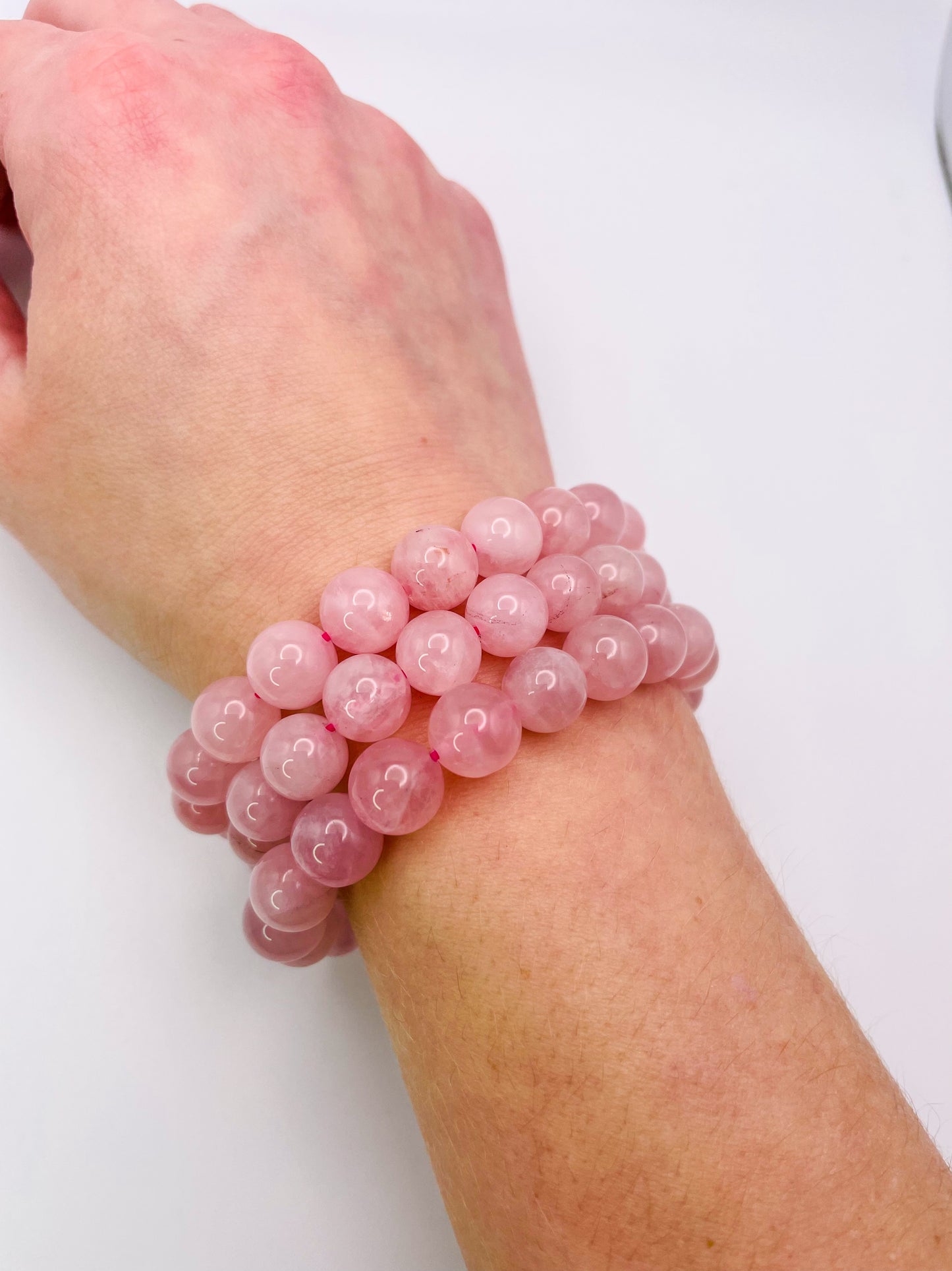 Natural Rose Quartz Crystal Bracelets