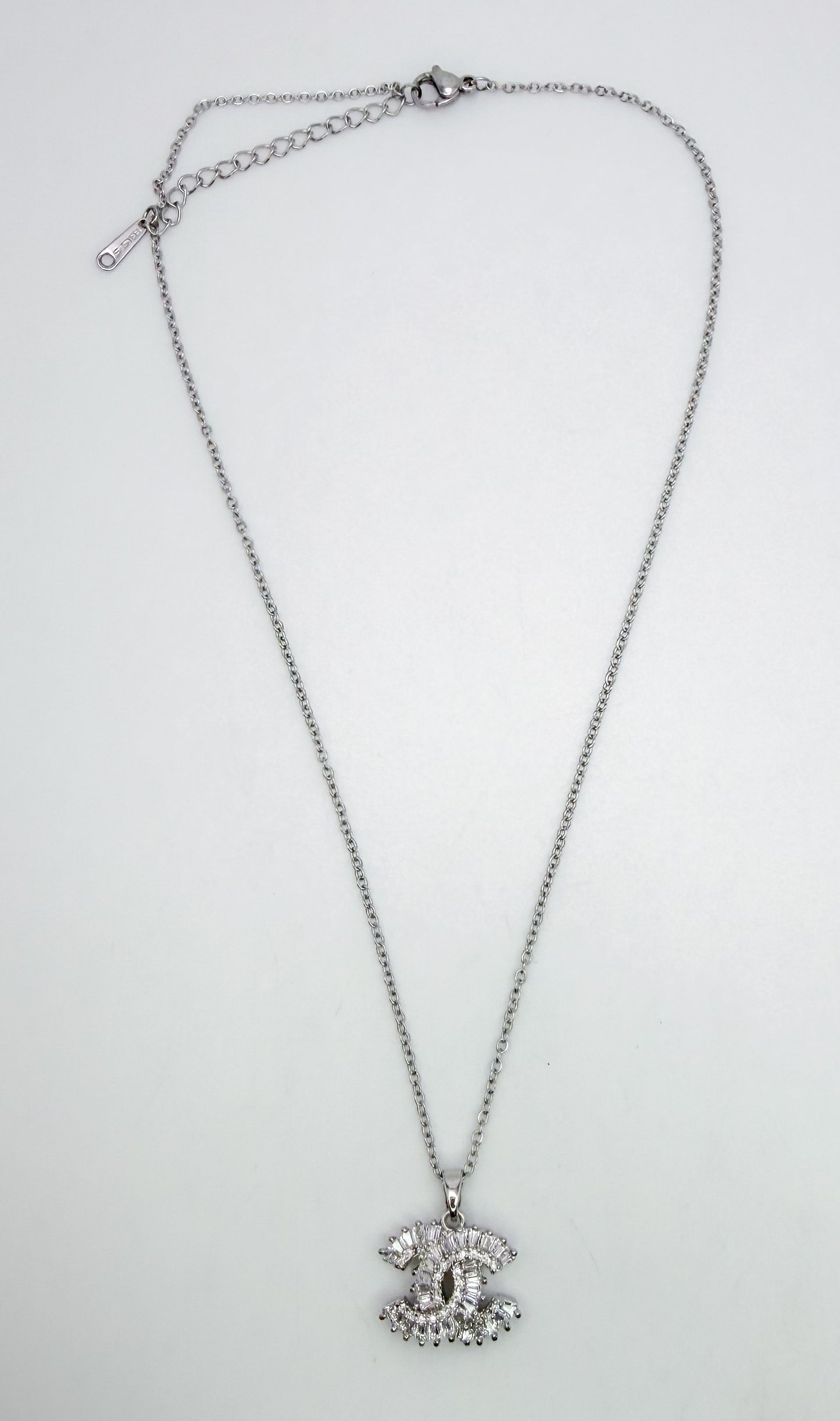 NEW CC Designer Crystal Zircon Pendant Necklace