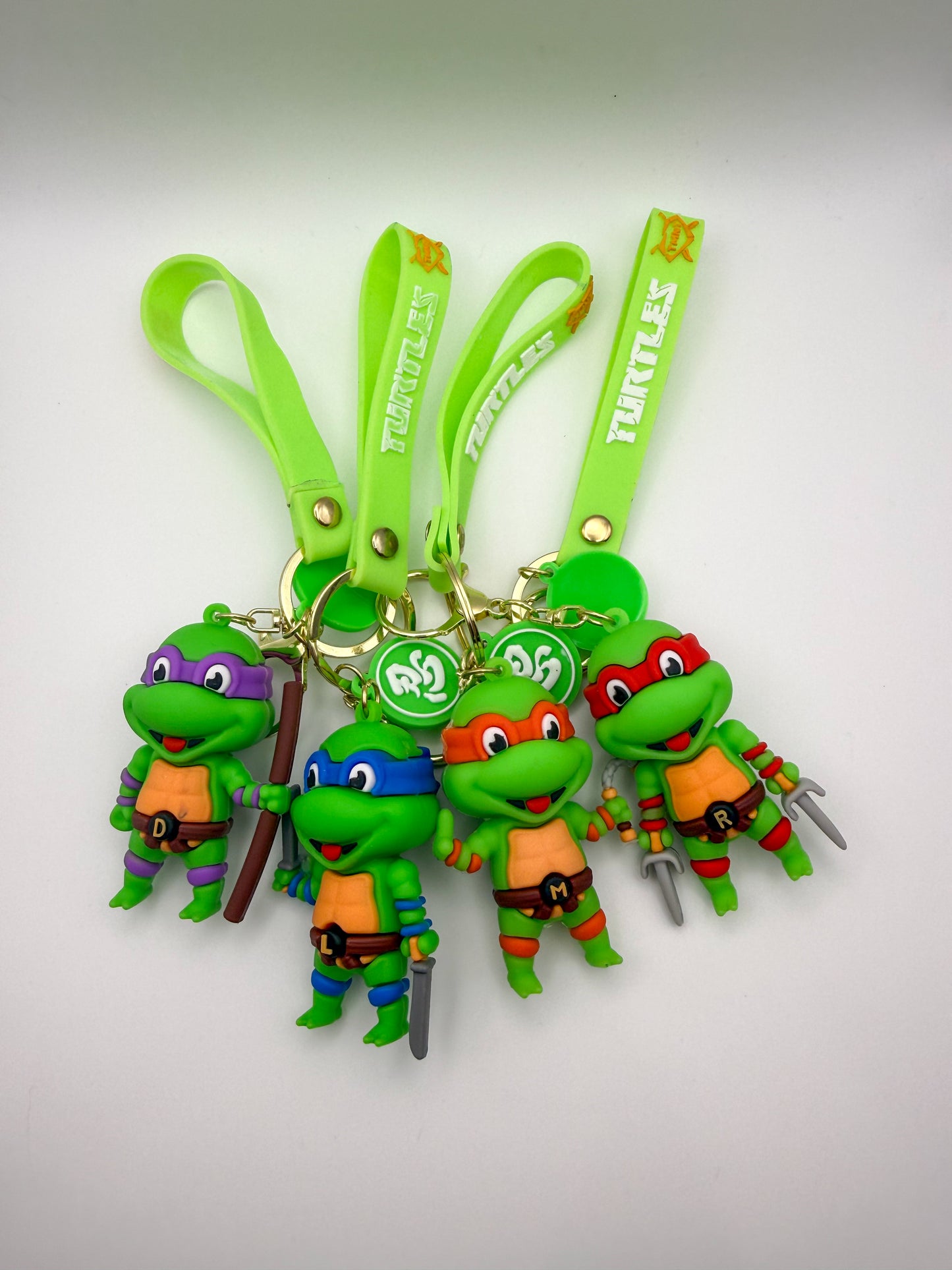 Ninja Turtles Silicone Character Keychains