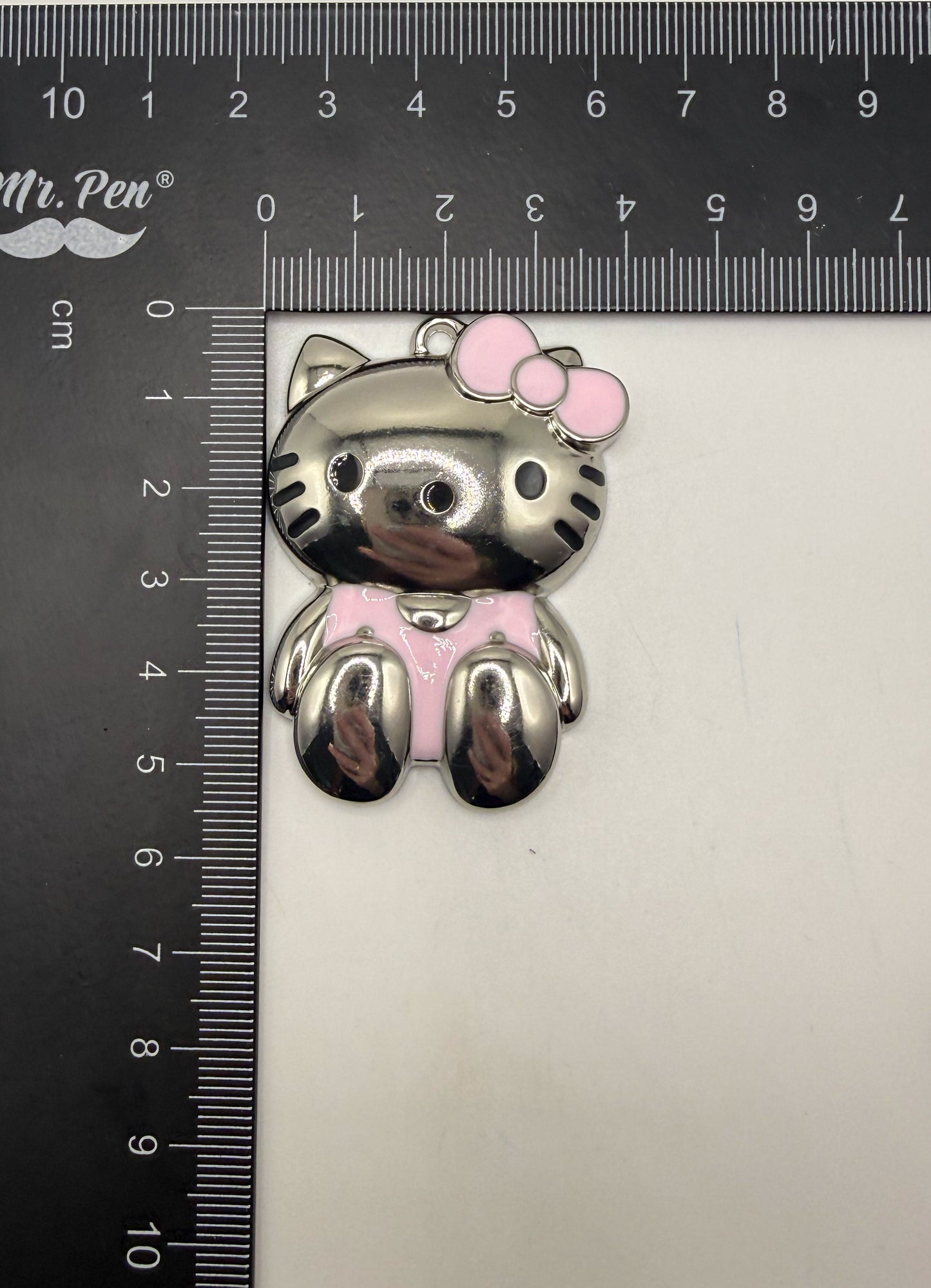 Metal Hello Kitty DIY Keychain Pendant Accessories