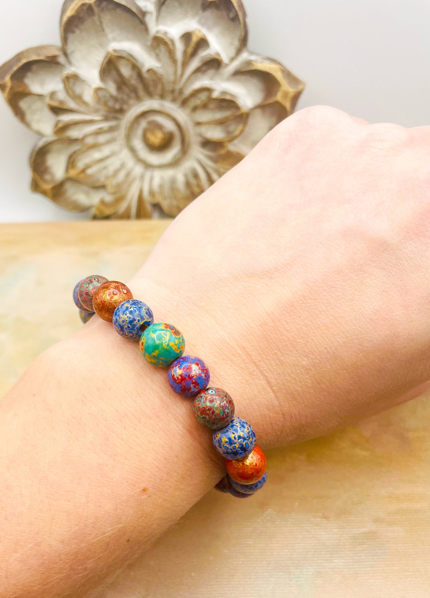 HandCrafted Daji Lacquer Beaded Bracelets