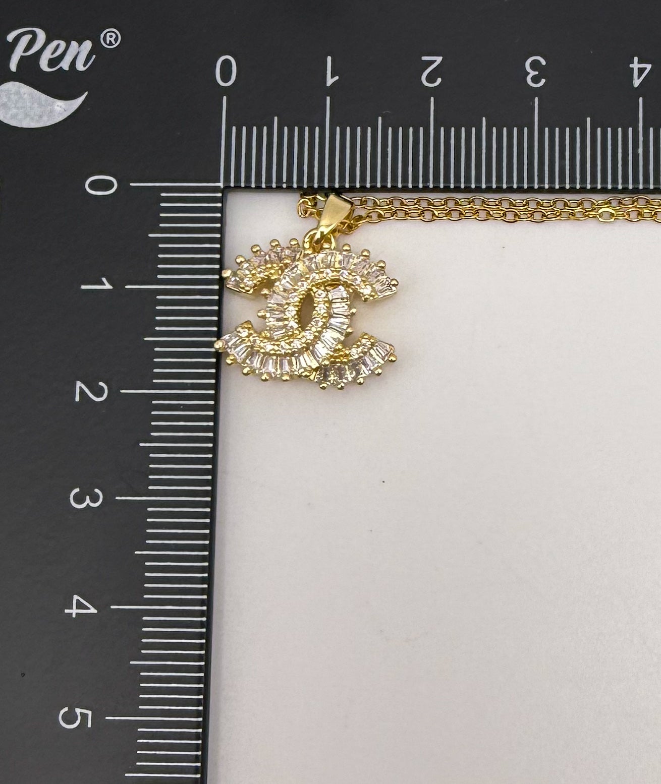 NEW CC Designer Crystal Zircon Pendant Necklace