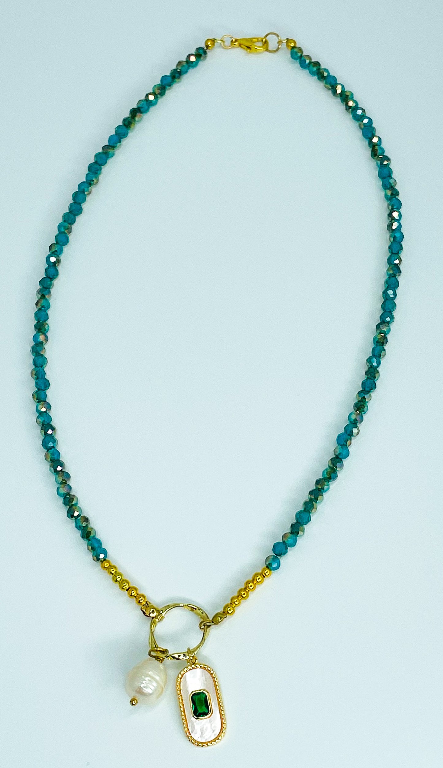 Gems of the Blue Sea Necklace