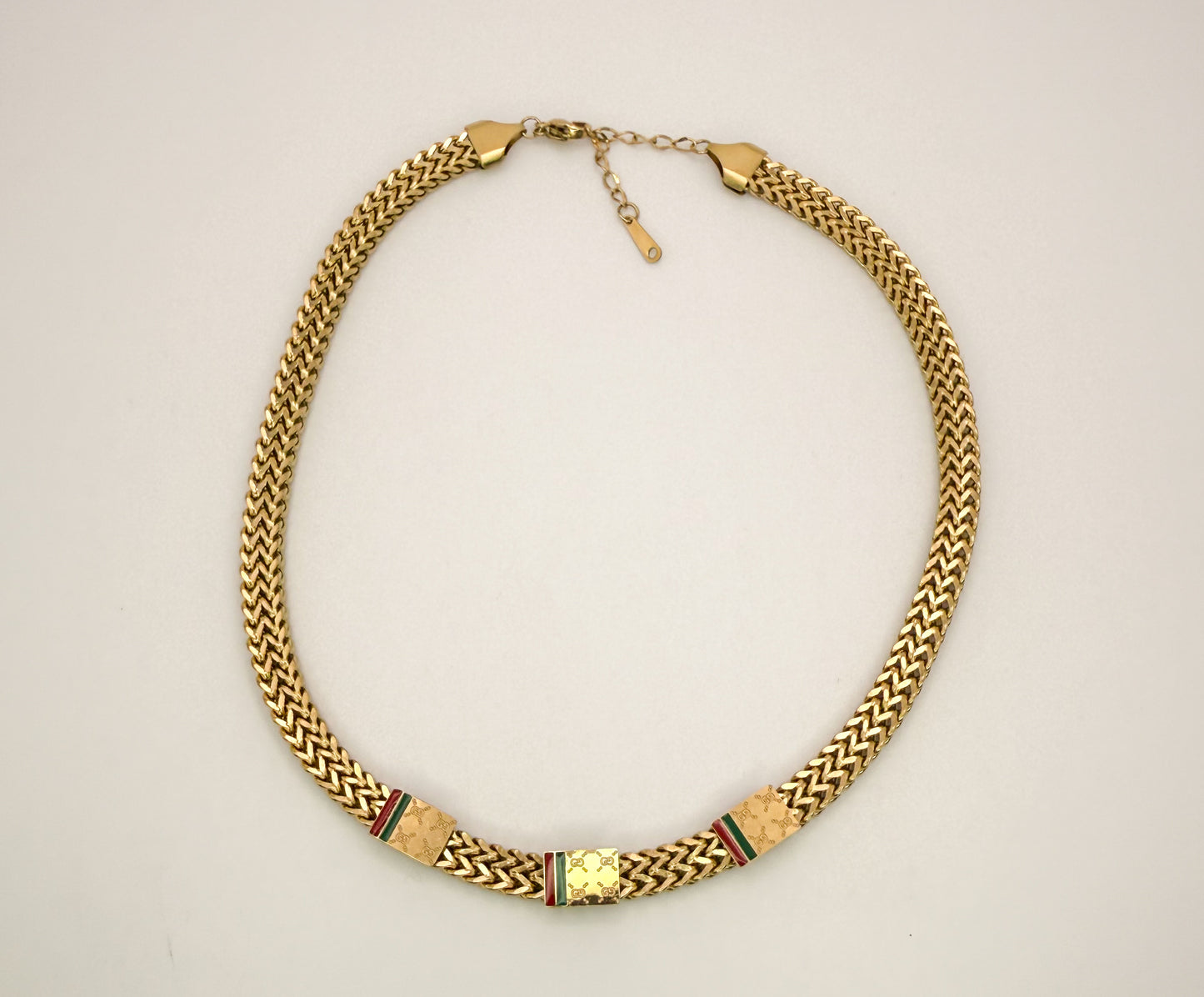 Gold Gucci Designer Adjustable Necklace