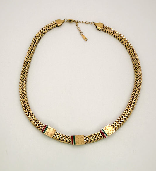 Gold Gucci Designer Adjustable Necklace