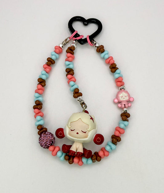 Popmart’s Skull Panda Bean Key Charm Phone Charm
