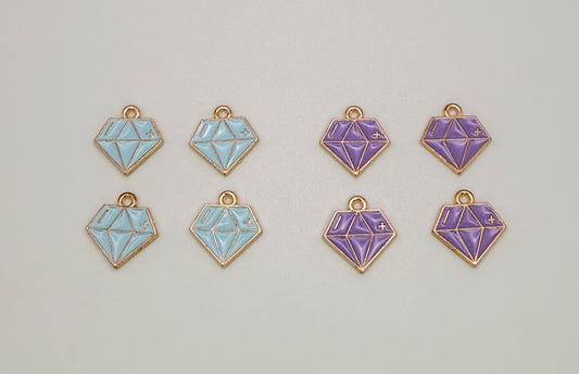 Diamond DIY Gold Metal Charms