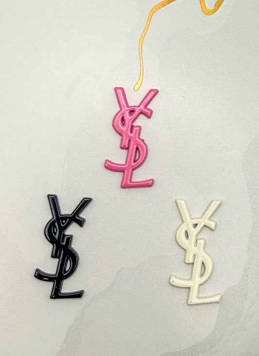 Colorful Enamel Coated YSL DIY Metal Charms