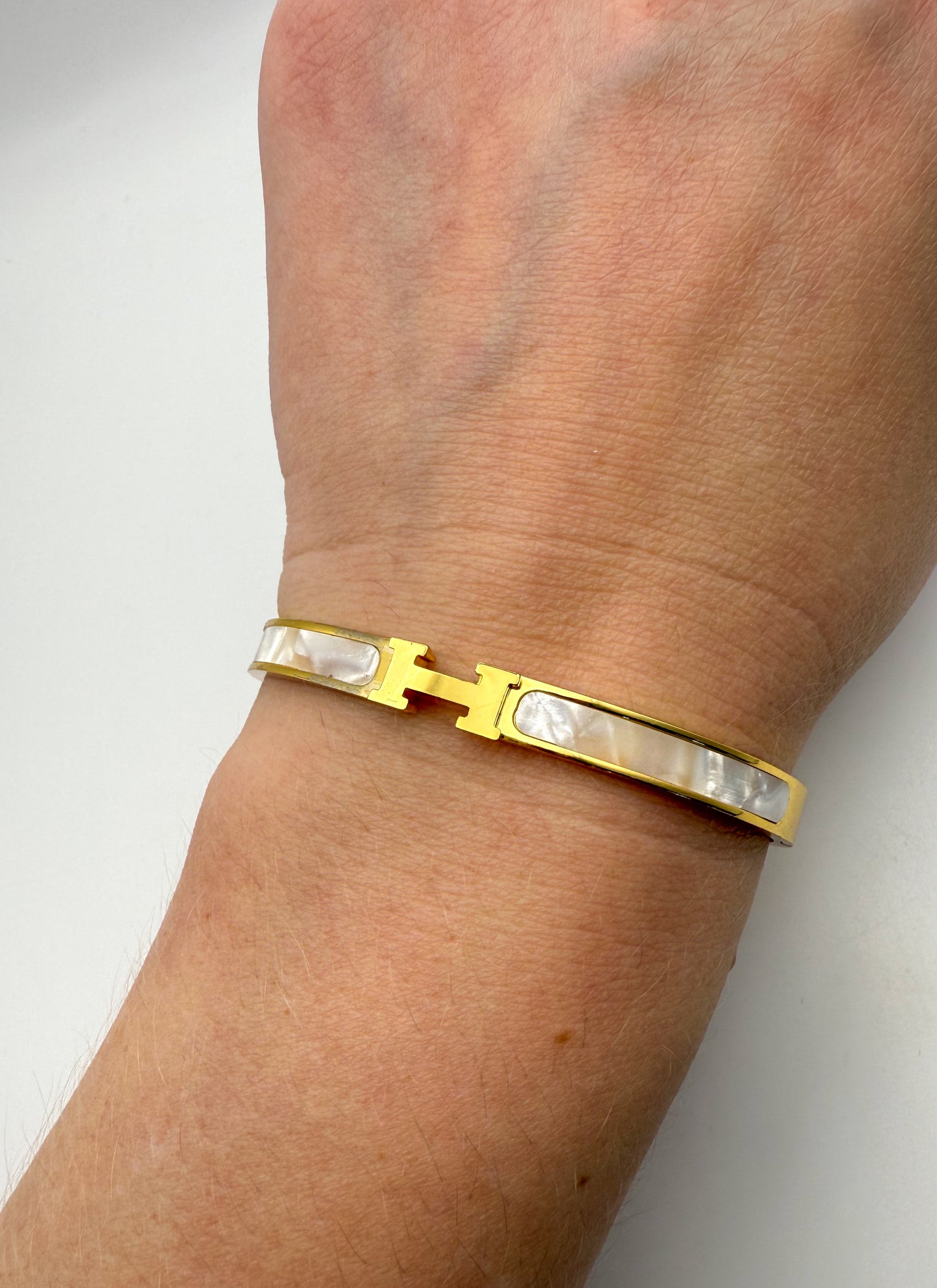 Hermes Gold Bangle Bracelet