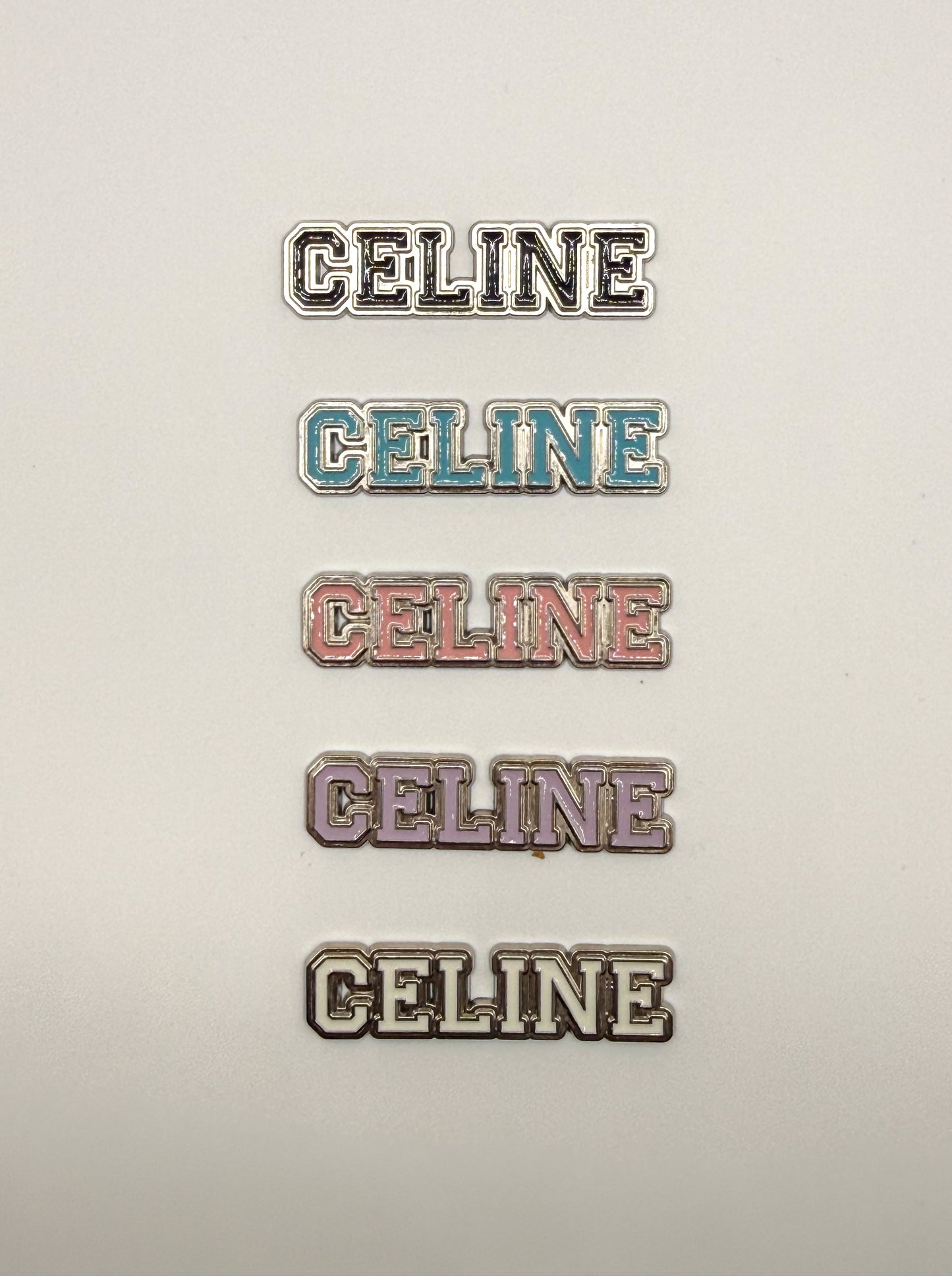 Celine Silver DIY Metal Flat Back Charmz